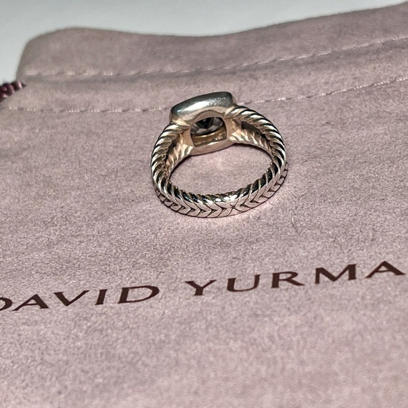 David Yurman Petite Albion® Ring with Prasiolite and Diamonds, sz 6.5 - Picture 6 of 10